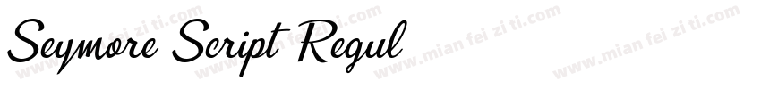 Seymore Script Regul字体转换